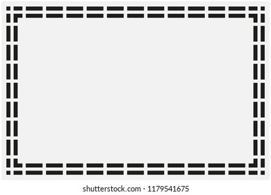 Dashed line mark to cut.