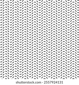 Dashed line pattern. Monochrome vector background. Creative abstract texture. Modern seamless design.