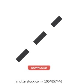 Dashed Line vector icon