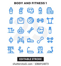 Dashed Outline Icons Pack for UI. Editable Stroke. Pixel perfect thin line vector icon set for web design and website application.