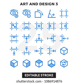 Dashed Outline Icons Pack for UI. Editable Stroke. Pixel perfect thin line vector icon set for web design and website application.