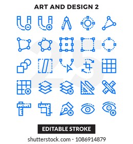 Dashed Outline Icons Pack for UI. Editable Stroke. Pixel perfect thin line vector icon set for web design and website application.