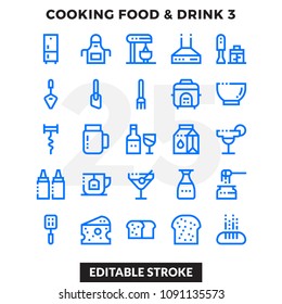 Dashed Outline Icons Pack for UI. Editable Stroke. Pixel perfect thin line vector icon set for web design and website application.