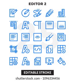 Dashed Outline Icons Pack für UI. Bearbeitbarer Stroke. Pixel perfekte dünne Vektorsymbol für Webdesign und Webseitenanwendung.