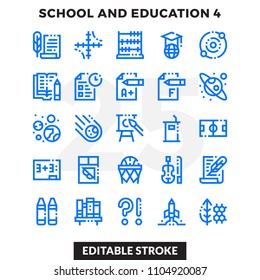 Dashed Outline Icons Pack for UI. Editable Stroke. Pixel perfect thin line vector icon set for web design and website application.