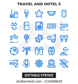 Dashed Outline Icons Pack for UI. Editable Stroke. Pixel perfect thin line vector icon set for web design and website application.