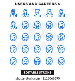 Dashed Outline Icons Pack for UI. Editable Stroke. Pixel perfect thin line vector icon set for web design and website application.