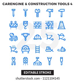 Dashed Outline Icons Pack for UI. Editable Stroke. Pixel perfect thin line vector icon set for web design and website application.