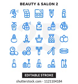 Dashed Outline Icons Pack for UI. Editable Stroke. Pixel perfect thin line vector icon set for web design and website application.