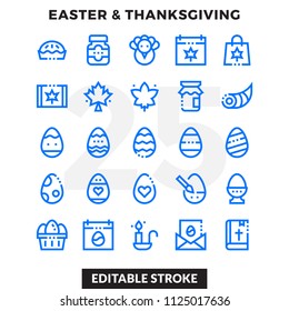 Dashed Outline Icons Pack for UI. Editable Stroke. Pixel perfect thin line vector icon set for web design and website application.