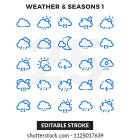 Dashed Outline Icons Pack for UI. Editable Stroke. Pixel perfect thin line vector icon set for web design and website application.