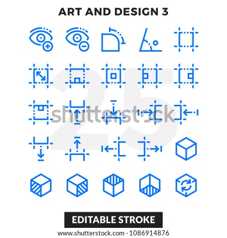 Dashed Outline Icons Pack for UI. Editable Stroke. Pixel perfect thin line vector icon set for web design and website application.