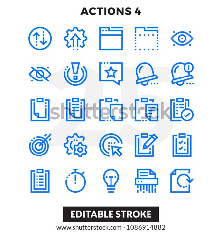 Dashed Outline Icons Pack for UI. Editable Stroke. Pixel perfect thin line vector icon set for web design and website application.