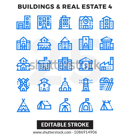 Dashed Outline Icons Pack for UI. Editable Stroke. Pixel perfect thin line vector icon set for web design and website application.