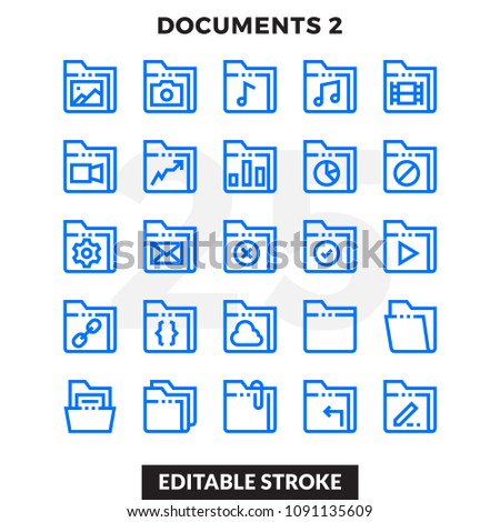 Dashed Outline Icons Pack for UI. Editable Stroke. Pixel perfect thin line vector icon set for web design and website application.