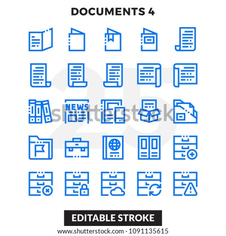 Dashed Outline Icons Pack for UI. Editable Stroke. Pixel perfect thin line vector icon set for web design and website application.