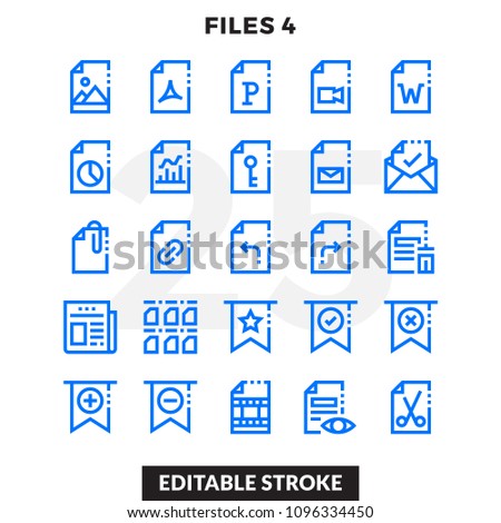 Dashed Outline Icons Pack for UI. Editable Stroke. Pixel perfect thin line vector icon set for web design and website application.