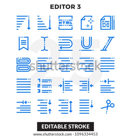 Dashed Outline Icons Pack for UI. Editable Stroke. Pixel perfect thin line vector icon set for web design and website application.