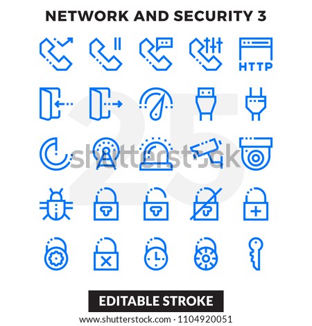 Dashed Outline Icons Pack for UI. Editable Stroke. Pixel perfect thin line vector icon set for web design and website application.