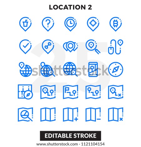 Dashed Outline Icons Pack for UI. Editable Stroke. Pixel perfect thin line vector icon set for web design and website application.