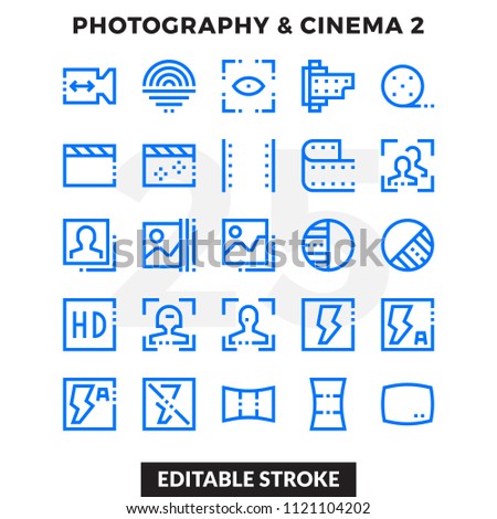 Dashed Outline Icons Pack for UI. Editable Stroke. Pixel perfect thin line vector icon set for web design and website application.