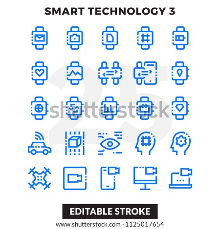 Dashed Outline Icons Pack for UI. Editable Stroke. Pixel perfect thin line vector icon set for web design and website application.