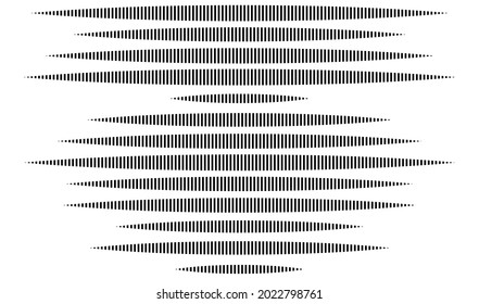 Dashed random parallel straight lines geometric element. Lines, stripes with gaps