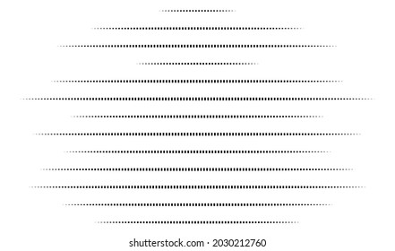 Dashed random parallel straight lines geometric element. Lines, stripes with gaps