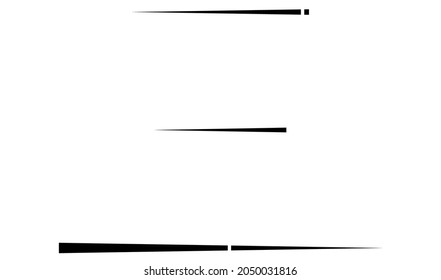 Dashed random parallel straight lines geometric element. Lines, stripes with gaps