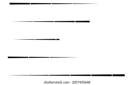 Gestohlene, parallele, gerade Linien, geometrisches Element. Linien, Streifen mit Lücken