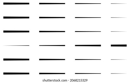 Dashed random parallel straight lines geometric element. Lines, stripes with gaps