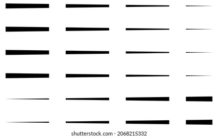 Dashed random parallel straight lines geometric element. Lines, stripes with gaps