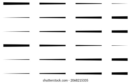 Dashed random parallel straight lines geometric element. Lines, stripes with gaps