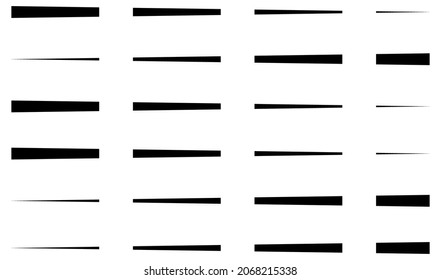 Dashed random parallel straight lines geometric element. Lines, stripes with gaps
