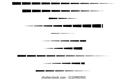 Gestohlene, parallele, gerade Linien, geometrisches Element. Linien, Streifen mit Lücken