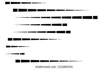 Gestohlene, parallele, gerade Linien, geometrisches Element. Linien, Streifen mit Lücken