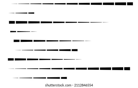 Gestohlene, parallele, gerade Linien, geometrisches Element. Linien, Streifen mit Lücken