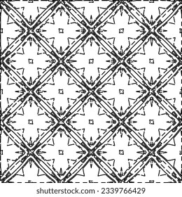 Dashes lines. Grunge texture. Black and white pattern. Abstract background for web page, textures, card, poster, fabric, textile.