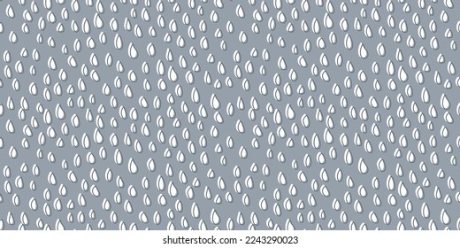 Dashes running vertically on a gray background. Print and stylish illustration. Seamless background with drops.