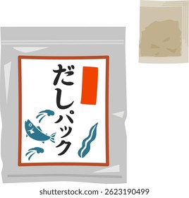 Dashi pack in a bag