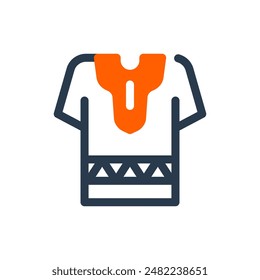 Ilustración del Vector de la camisa Dashiki