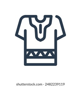 Ilustración del Vector de la camisa Dashiki