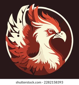 dashing and awesome rooster vector illustration art