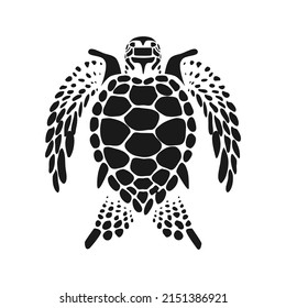 dashing black turtle vector. very suitable for poster design materials, flyers, and other creative designs.