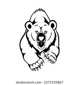 schwarz-weißes Panda-Logo