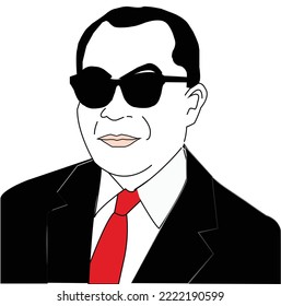 dashing man with dark glasses