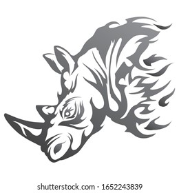 a dashing rhino logo image