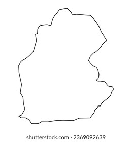 Dashkasan district map, administrative division of Azerbaijan.