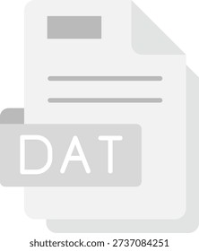 Dat Line vector Icon Design