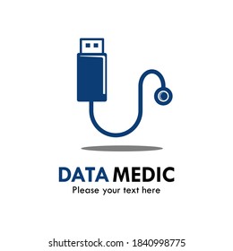 Dat medic Logo Template Illustration. es gibt Ub mit Stethoskop. medizinisch